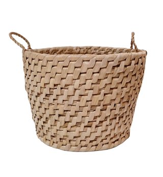 Cesta de mimbre con asas