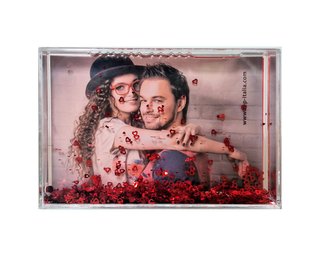 Marco de fotos agua corazones 10x15
