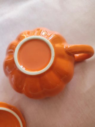 Tazza zucca in ceramica