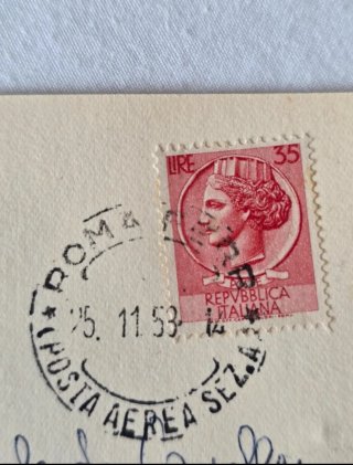 (1958) Postal Italiana Rey Umberto