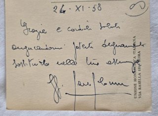 (1958) Postal Italiana Rey Umberto
