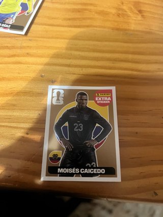 Cromo Moisés Caicedo Panini Extra Sticker
