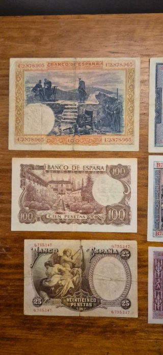 Billetes Pesetas España Colección Variada