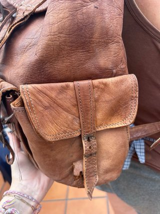 Mochila de piel