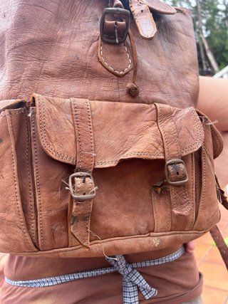 Mochila de piel