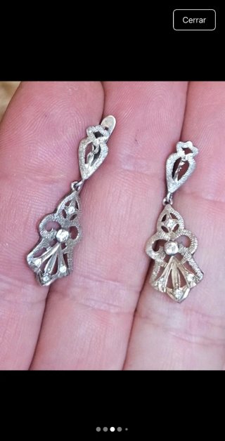 Pendientes antiguos de plata