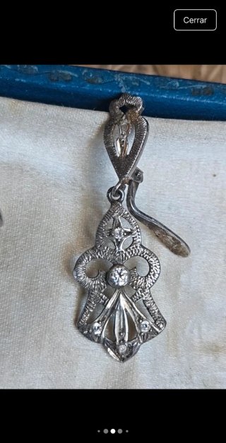 Pendientes antiguos de plata