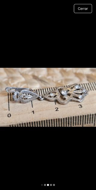 Pendientes antiguos de plata