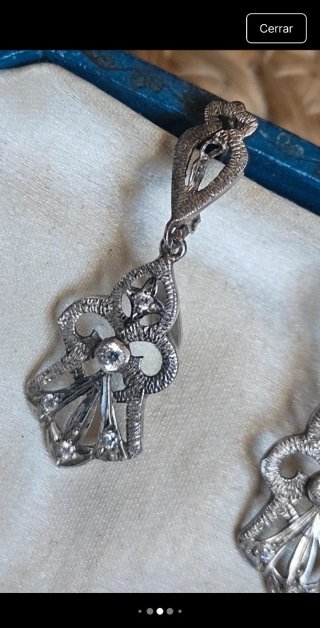 Pendientes antiguos de plata