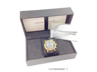 reloj pulsera premium caballero chrono diamond cronógrafo