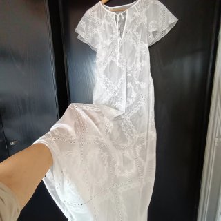 Vestido bordado blanco/novia