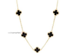 collar oro 18k con piedra con circonita 40cm