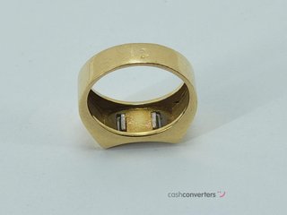 anillo oro 18k con piedra con diamante