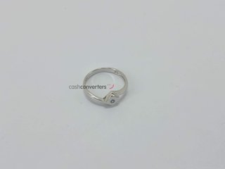 anillo oro 18k con circonita