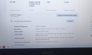 Portátil Gaming MSI GS73 8RF Stealth GTX 1070 i7
