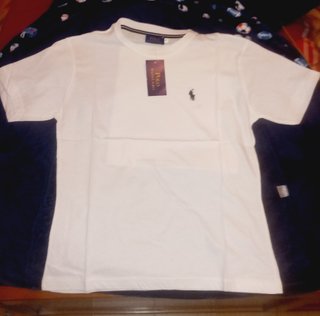 T-Shirt Polo Ralph Lauren Branca Tamanho S