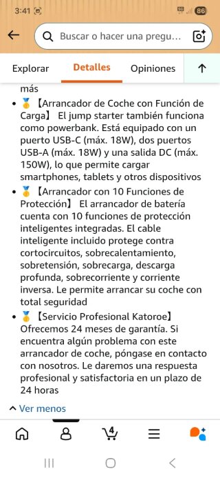 Arrancador y Compresor de Baterías Katoroe nuevo p