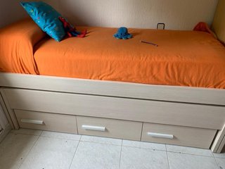 Cama nido con cajones y sinfonier