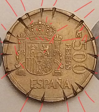 500 Pesetas 1989 - Error Espectacular Acuñación Ex