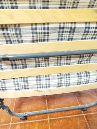 Cama Plegable con Ruedas de 90 cm
