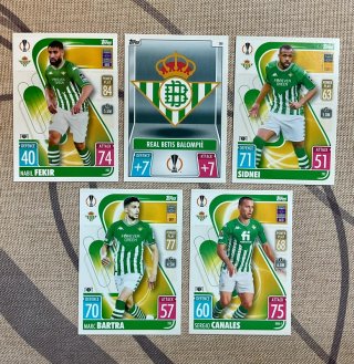 Lote Real Betis Match Attax Champions League Topps