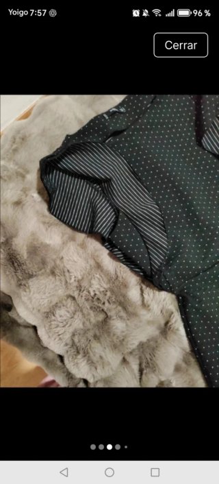 Vestido Mango Negro Lunares Blancos