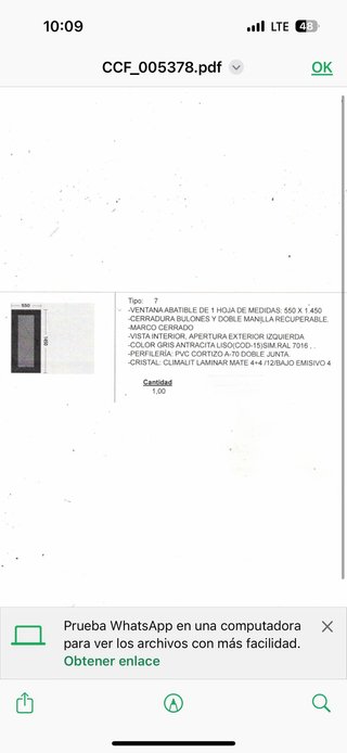 VENTANA ABATIBLE NUEVA A ESTRENAR!