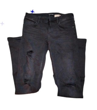 Tejano pitillo negro Massimo Dutti