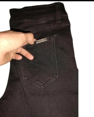 Tejano pitillo negro Massimo Dutti
