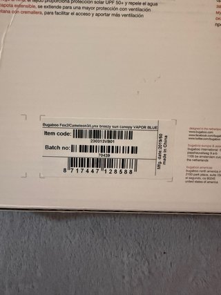 Capota Bugaboo Fox/Cameleon Ventilada vapor blue