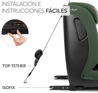 Silla Coche Infantil KikkaBoo i-FLIT 9-36kg Verde