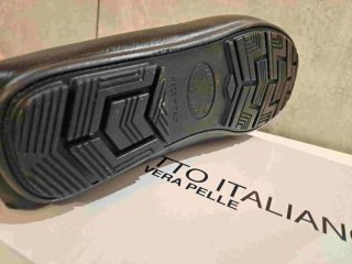 Mocassini uomo in pelle nera 40 a  44 italiani