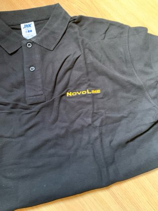 Polo Negro Hombre Novoline Talla XL