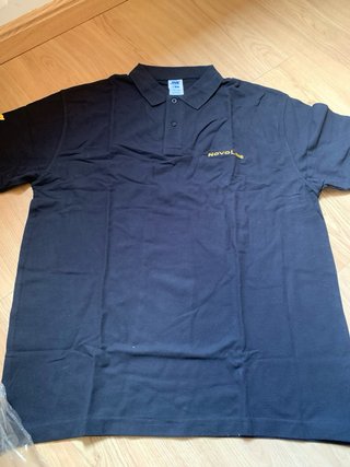 Polo Negro Hombre Novoline Talla XL