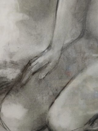 Disegno a matita donna nuda