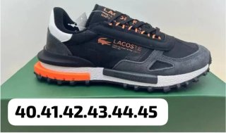 Lacoste Zapatillas Negras y Naranjas