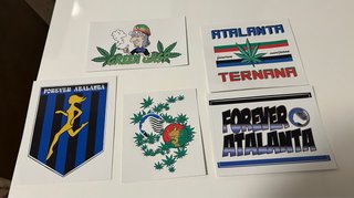 Adesivi Ultras Atalanta - Set 5 Pezzi