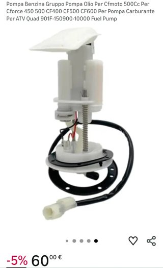 Pompa Benzina Completa Moto/Scooter NUOVA
