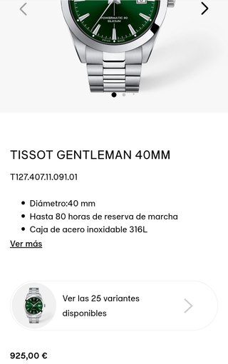 Tissot Gentleman Powermatic 80 Silicium