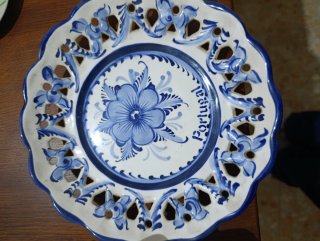 Piatti decorativi in porcellana portoghese