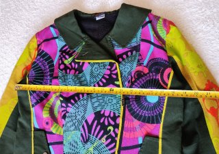 Chaqueta Bomber Étnica Psicodélica Multicolor