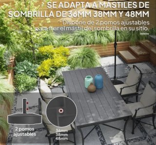 Base Rellenable para Sombrilla