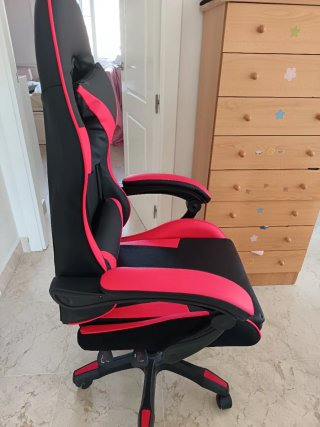 Silla Gamer Negra y Roja
