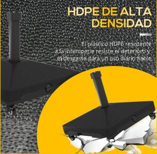 Base para sombrilla con ruedas