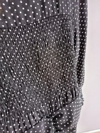 Vestido Zara Negro Lunares