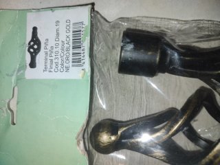 Terminales para barra cortina forja 19mm