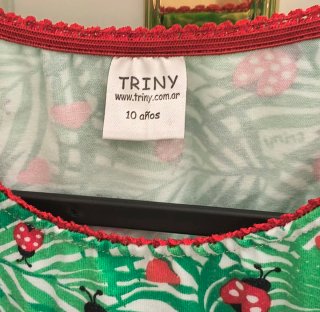 Lote 2 Vestidos Niña Estampado Mariquitas/estrella