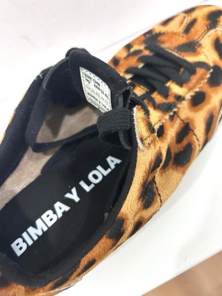Zapatillas Bimba y Lola Piel Animal Print T40
