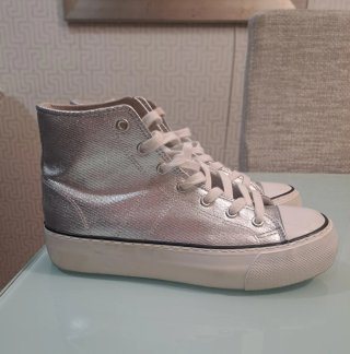 Zapatillas Plata Mujer Talla 38