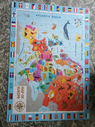 Puzzle Mapa de Europa 200 piezas